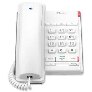 BT Converse 2100 Telephone Wall Mountable White Ref 40205 Ident: 671B