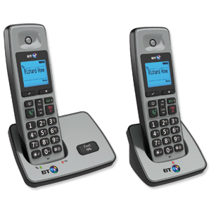 BT 2000 Twin Handset DECT Telephone Cordless GAP Ref 66256