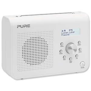 Pure ONE Classic Radio Series II DAB and FM Portable White VL-61682 Ident: 641E