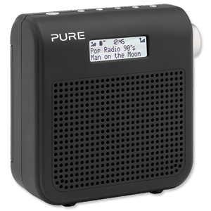 Pure ONE Mini Radio Series II DAB and FM Portable Black Ref VL-61874 Ident: 641F