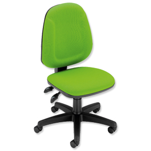 GLO Trexus Plus Chair High Back H500mm Seat W460xD450xH440-570mm Green Ident: 216X