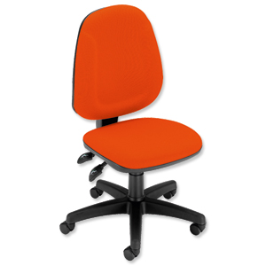 GLO Trexus Plus Chair High Back H500mm Seat W460xD450xH440-570mm Orange Ident: 216X