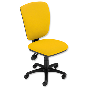 GLO Trexus Plus Matrix Chair Back H540mm Seat W400xD470xH490-580mm Lemon