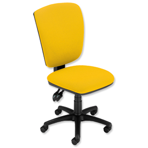 GLO Trexus Plus Matrix Chair Back H540mm Seat W400xD470xH490-580mm Lemon Ident: 216X