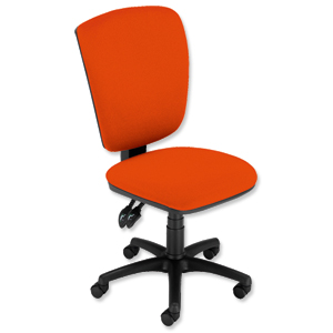 GLO Trexus Plus Matrix Chair Back H540mm Seat W400xD470xH490-580mm Orange Ident: 216X