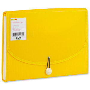 GLO Polypropylene Expanding File 12 Part A4 Lemon Ident: 216X