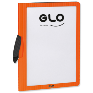 GLO Report File Clip Close A4 Orange [Pack 12] Ident: 216X