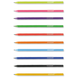 Remarkable Recycled Pencils HB Assorted Ref 7041-2003-016 [Pack 10]
