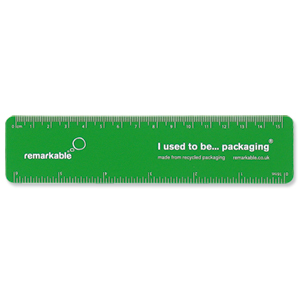 Remarkable Recycled Flexi Ruler 15cm Green Ref 7201-4103-503 [Pack 5] Ident: 72X