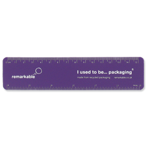 Remarkable Recycled Flexi Ruler 15cm Purple Ref 7201-4103-509 [Pack 5]