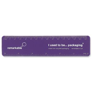 Remarkable Recycled Flexi Ruler 15cm Purple Ref 7201-4103-509 [Pack 5] Ident: 72X