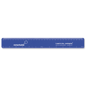 Remarkable Recycled Flexi Ruler 30cm Blue Ref 7201-4113-502 [Pack 5] Ident: 72X