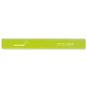 Remarkable Recycled Flexi Ruler 30cm Lime Green Ref 7201-4113-505 [Pack 5] Ident: 72X