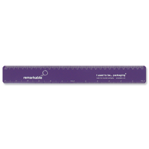 Remarkable Recycled Flexi Ruler 30cm Purple Ref 7201-4113-509 [Pack 5] Ident: 72X