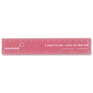 Remarkable Biodegradable Ruler 15cm Pink Ref 7211-4100-008 [Pack 5]