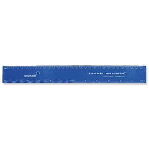 Remarkable Biodegradable Ruler 30cm Blue Ref 7211-4110-002 [Pack 5] Ident: 72X