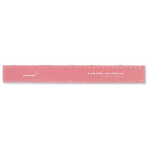 Remarkable Biodegradable Ruler 30cm Pink Ref 7211-4110-008 [Pack 5]