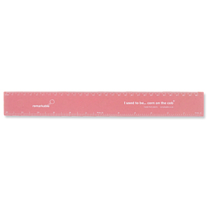 Remarkable Biodegradable Ruler 30cm Pink Ref 7211-4110-008 [Pack 5] Ident: 72X