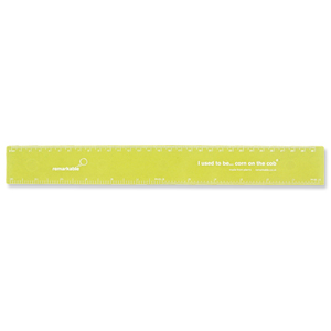 Remarkable Biodegradable Ruler 30cm Yellow Ref 7211-4110-012 [Pack 5]