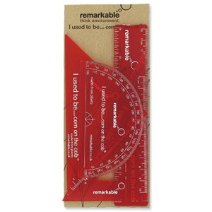 Remarkable Biodegradable Geometry Set Red Ident: 72X