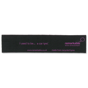 Remarkable Recycled Tyre Fringed Bookmark Black/Pink [Pack 5] Ident: 72X