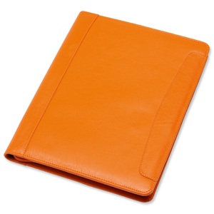 GLO Zipped Folio Leather Orange Ref 30094 Ident: 216X