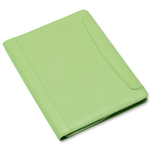 GLO Zipped Folio Leather Green Ref 30095