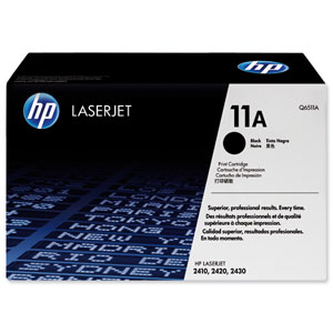 Hewlett Packard [HP] No. 11A Laser Toner Cartridge Page Life 6000pp Black Ref Q6511A Ident: 814E