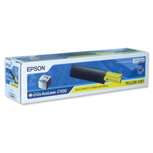Epson S050187 Laser Toner Cartridge High Capacity Page Life 4000pp Yellow Ref C13S050187