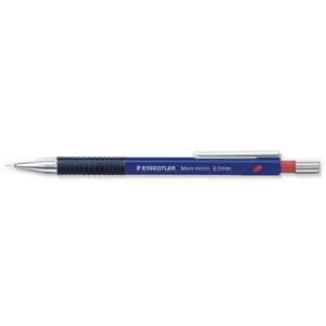 Staedtler 775 Mars Micro Automatic Pencil with Rubber Grip and Cushioned 0.5mm Lead Ref 775-05 [Pack 10] Ident: 100C