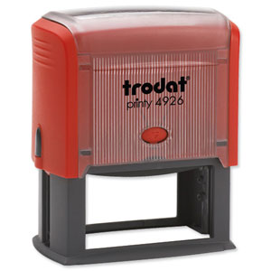 Trodat Printy 4926 Custom Stamp Self-inking Text Area 70x10mm Ref 364200