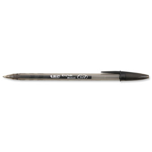 Bic Cristal V2 Rollerball Pen Gel Ink 0.7mm Tip 0.5mm Line Black Ref 8438842 [Pack 20]