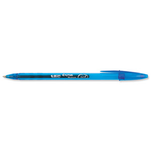 Bic Cristal V2 Rollerball Pen Gel Ink 0.7mm Tip 0.5mm Line Blue Ref 8438852 [Pack 20] Ident: 71F