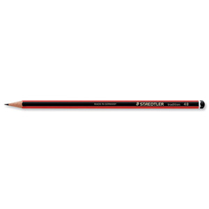 Staedtler 110 Tradition Pencil Cedar Wood 4B Ref 110-4B [Pack 12] Ident: 102A