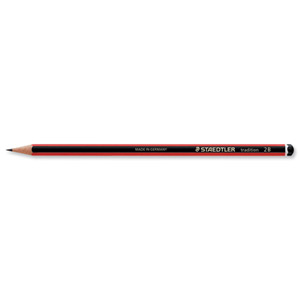 Staedtler 110 Tradition Pencil Cedar Wood 2B Ref 110-2B [Pack 12] Ident: 102A