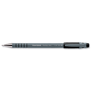 Paper Mate Flexgrip Ultra Ball Point Pen Medium 1.0mm Tip 0.4mm Line Black Ref PS0190113 [Pack 12] Ident: 82C