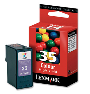 Lexmark Inkjet Cartridge High Yield Page Life 450pp Colour Ref 18C0035E