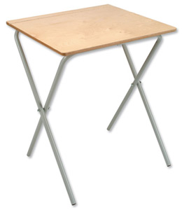 Trexus Examination Table with Grey Foldaway Frame W600xD550xH710mm Beech