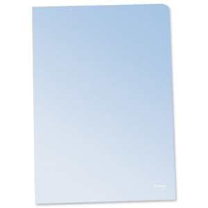 Esselte Copy-safe Folder Plastic Cut Flush A4 Clear Ref 54830/54832 [Pack 100] Ident: 185C