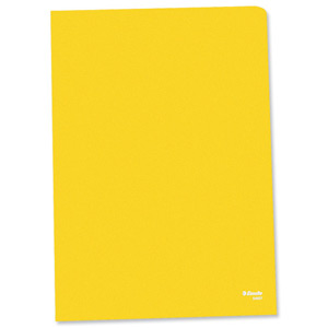 Esselte Copy-safe Folder Plastic Cut Flush A4 Yellow Ref 54842 [Pack 100] Ident: 185C