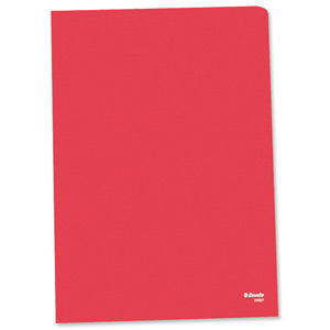 Esselte Copy-safe Folder Plastic Cut Flush A4 Red Ref 54833/54834 [Pack 100] Ident: 185C