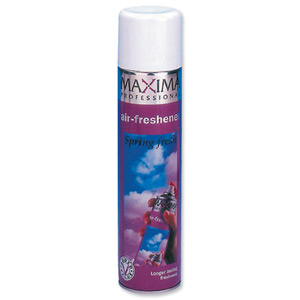 Maxima Air Freshener Aerosol Spray Can Spring Fresh 400ml Ref KSEMAXK212 [Pack 2] Ident: 606F