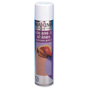 Maxima Furniture Polish Aerosol Spray 400ml Ref KSEMAX62 [Pack 2] Ident: 589B