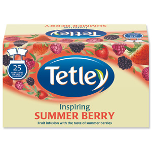 Tetley Tea Bags Summer Berry Individually Wrapped Ref 1291B [Pack 25]