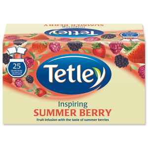 Tetley Tea Bags Summer Berry Individually Wrapped Ref 1291B [Pack 25] Ident: 610C