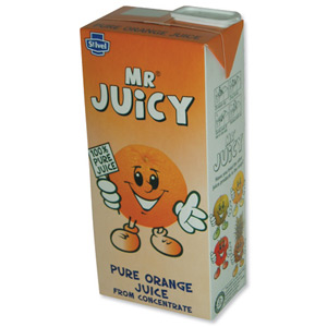 St Ivel Mr Juicy Orange Drink Carton Concentrated 1L Ref A01650 [Pack 12] Ident: 624D