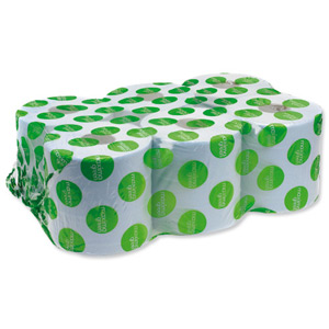 Maxima Green Centre-feed Hand Towel Roll 2-Ply 150m Blue Ref VMAX4685 [Pack 6] Ident: 599D