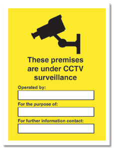 Stewart Superior Outdoor Sign These Premises are under CCTV Surveillance Foam PVC W300xH400mm Ref FB073 Ident: 549A