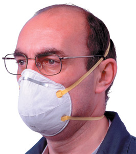 3M Respirator Unvalved FFP1 Classification White with Yellow Straps Ref 8710E [Pack 20] Ident: 526F