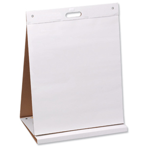 Table Top Meeting Chart Pad of 20 Sheets and Dry Erase Board
